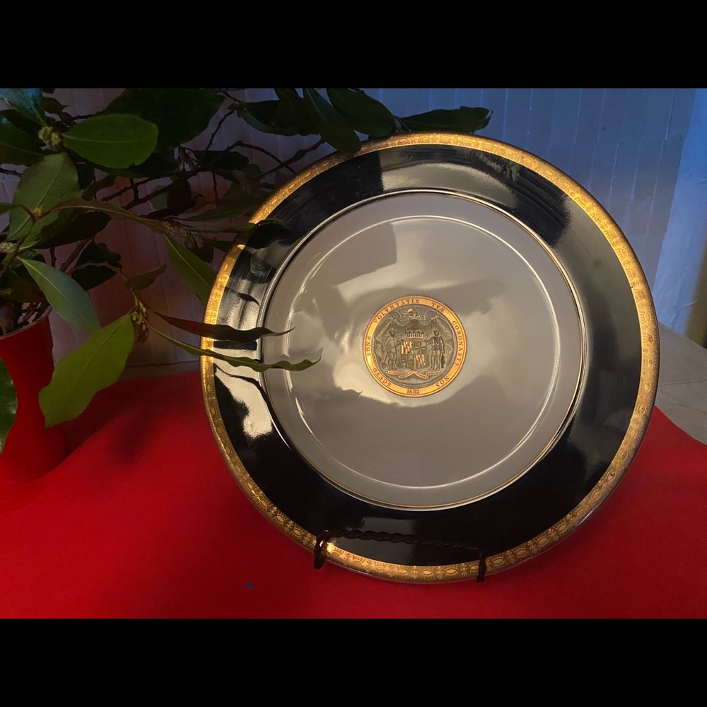 Merriland historical society dinner plate 1844
